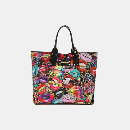 All Emotion Printed Reversible Handbag from PinkyBelles Shop