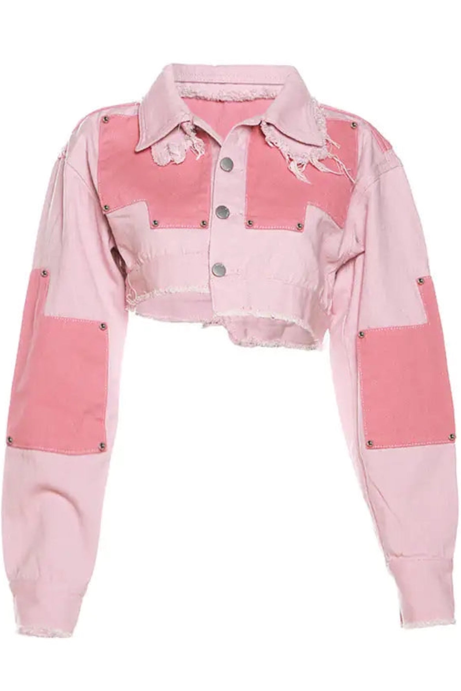 Jacket Pink Denim Mini Skirt and Jacket Set from PinkyBelles Shop