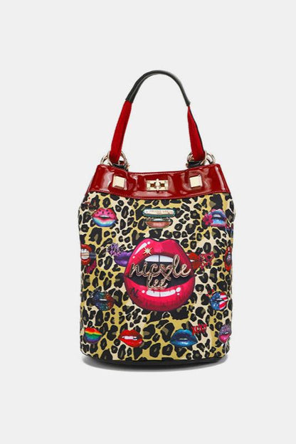 Leopard Leopard Print Bucket Backpack from PinkyBelles Shop