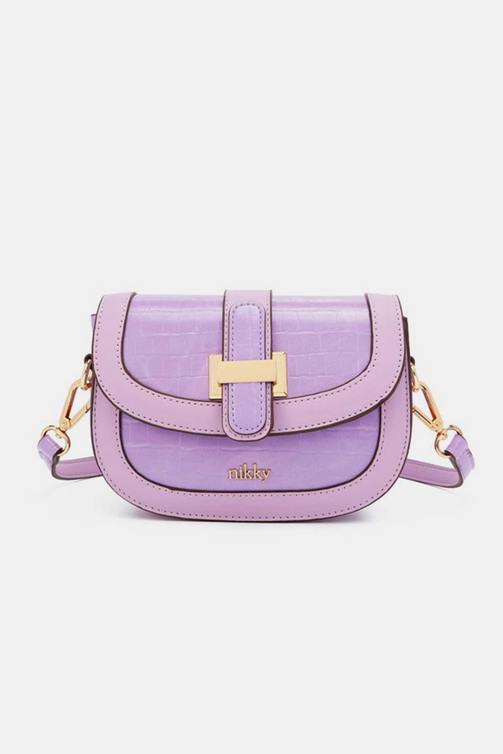 Lilac Small Embossed Crossbody Bag from PinkyBelles Shop