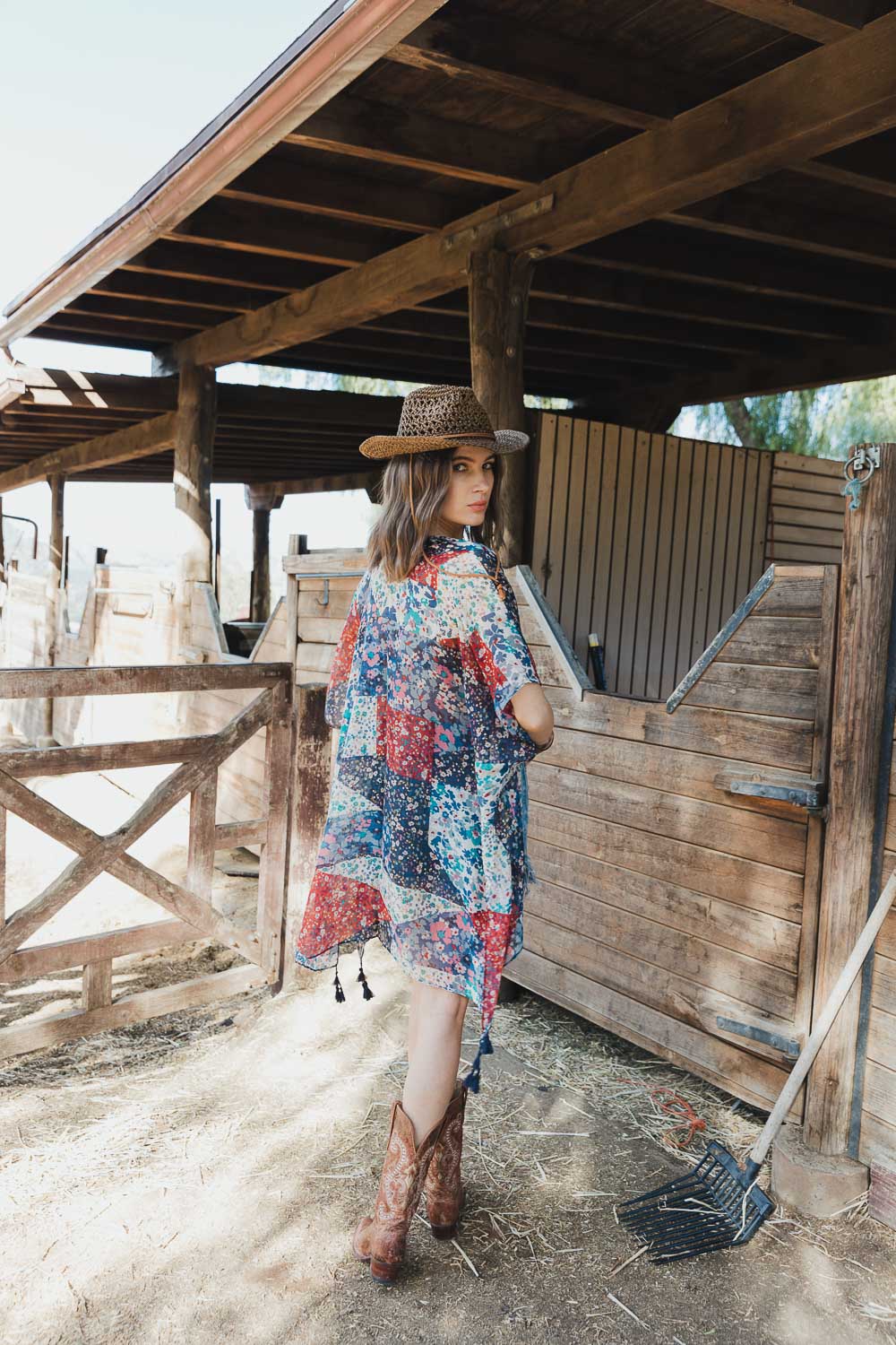 One Size Floral Print Allover Kimono from PinkyBelles Shop