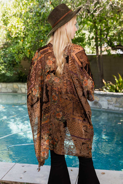 One Size Mandala Velvet Kimono from PinkyBelles Shop