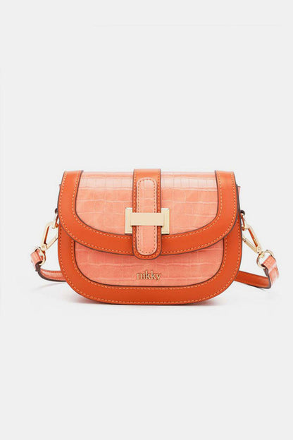 Orange Small Embossed Crossbody Bag from PinkyBelles Shop