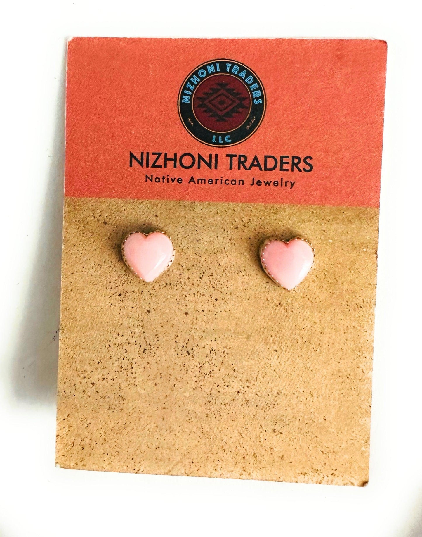 Pink Pink Conch Heart-shaped Stud Earrings from PinkyBelles Shop