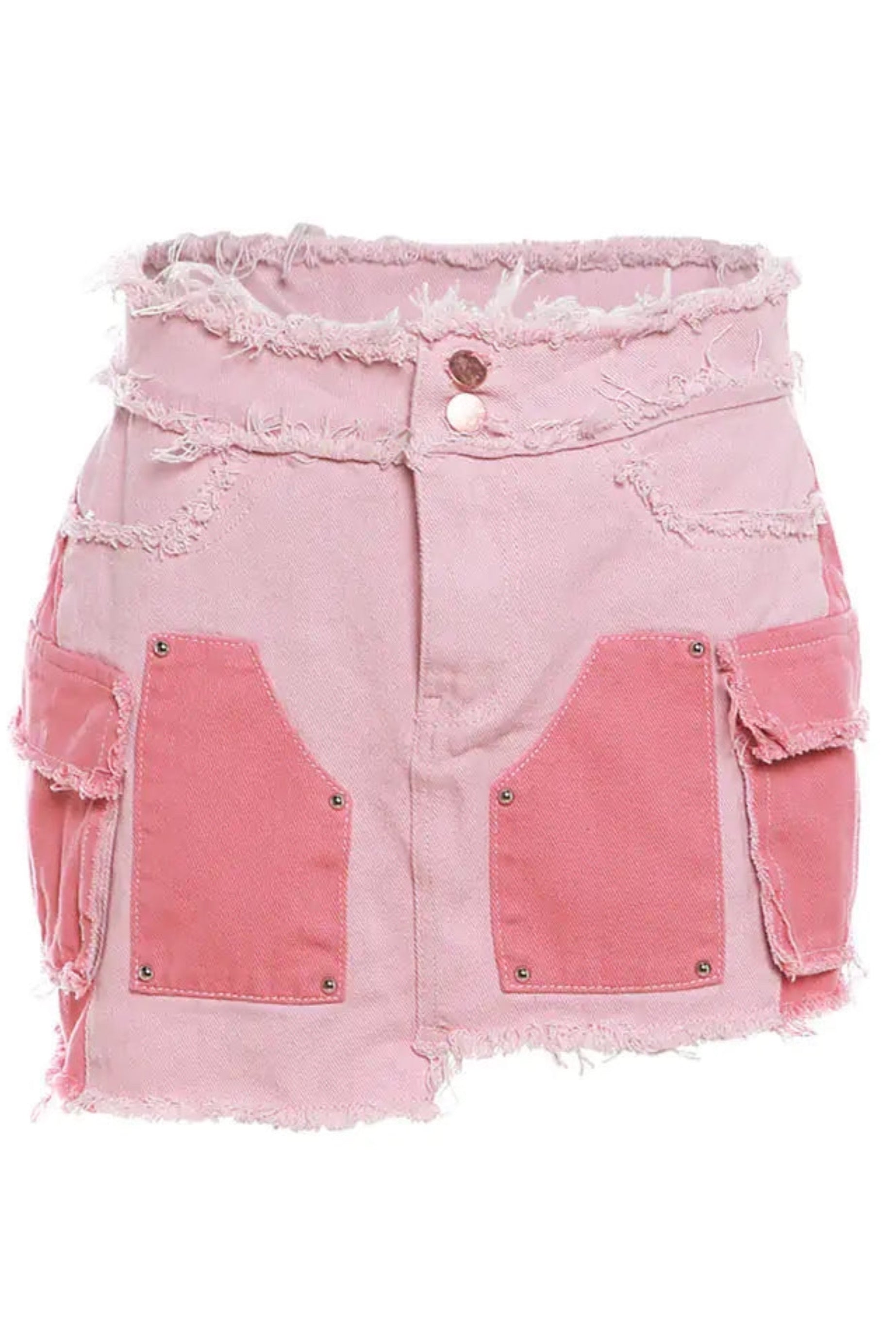 Skirt Pink Denim Mini Skirt and Jacket Set from PinkyBelles Shop