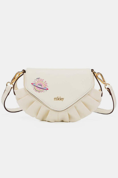 White Graphic Small Crossbody Bag from PinkyBelles Shop